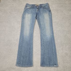 BKE Kate Jeans Womens Size 32 32x33 Flare Medium Wash Blue Denim